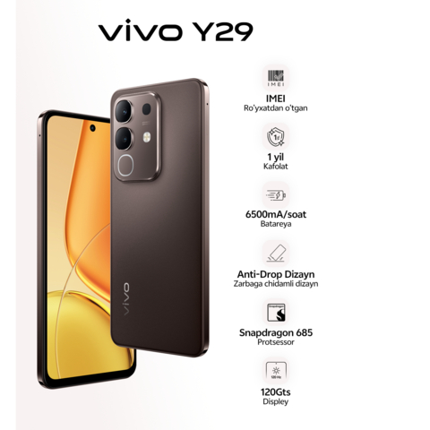 Vivo Y29 8GB RAM, 128/128GB